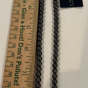 Givenchy Dark Metallic Beaded Necklace